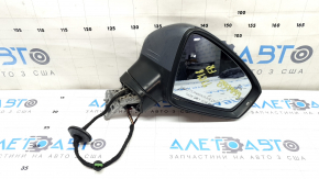 Right side mirror VW Tiguan 18-19, 6+2 pins, BSM, turn signal, heated, graphite, scuffs, scratches, sand