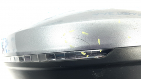 Right side mirror VW Tiguan 18-19, 6+2 pins, BSM, turn signal, heated, graphite, scuffs, scratches, sand