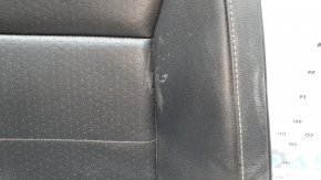 Driver's seat back upholstery for VW Tiguan 18-21, black leather, heated, ready to clean