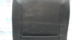 VW Tiguan 18-21 passenger seat back upholstery, black leather, heated, ready to clean