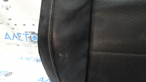 VW Tiguan 18-21 passenger seat back upholstery, black leather, heated, ready to clean