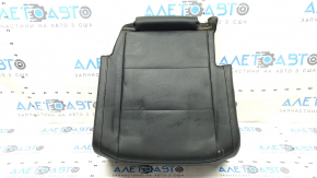 Right rear seat cushion, 2nd row, VW Tiguan 18-21, black leather, perforated