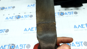 Left rear seat back, 2nd row, VW Tiguan 18-21, black leather, perforated, with belt, torn