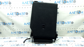Left rear seat back, 2nd row, VW Tiguan 18-21, black leather, perforated, with belt, torn