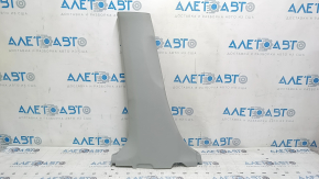 Lower left center pillar trim for Toyota Prius V 12-14, gray, scratches