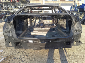 The rear panel of the Audi A6 C8 19-24, assembled in 2 parts, on the body, black