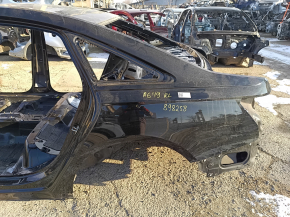 Quarter wing rear left Audi A6 C8 19-24 on the body, black, bumpers