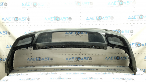 The rear bumper is bare, the lower part of the VW Tiguan 18-21, the structure is without parking sensors, scratches, sand, faded plastic, broken fasteners