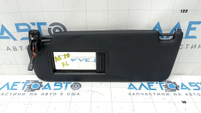 Left sun visor for Audi A5 F5 17-24, black, no hook, broken mount