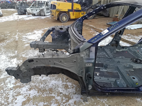 Front left quarter panel for Toyota Venza 21-24, blue, on the body