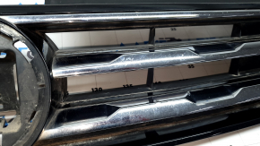 VW Tiguan 18-21 radiator grille without emblem, under radar, sand, broken fasteners