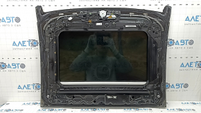Panoramic view of the Audi A5 F5 18-25 5D black curtain, without front glass