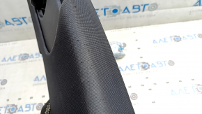Left upper center pillar trim for Audi E-Tron 19-23, black, scratches, torn fabric
