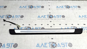 Audi E-Tron 19-23 black door sill trim, front left, chrome, and illuminated