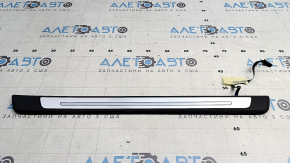 Audi E-Tron 19-23 black outer door sill trim with chrome and backlight, scratched