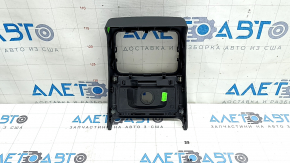 Rear center console trim for Audi A5 F5 18-25 black, with trim
