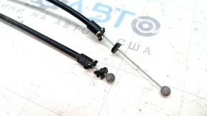 The hood release handle mechanism for the Audi A5 F5 17-24 with cables, the cable mounts are broken