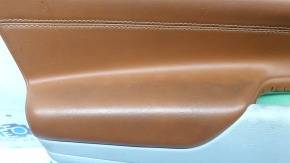 Black front left door panel for Jeep Compass 22-26, gray cloth insert, Alpine, dry-cleanable