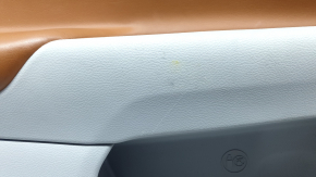 Rear left door panel for Jeep Compass 22-26, gray and black, brown leather insert, under the tweeter, dry-cleanable, scratches