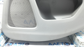 Black rear right door panel for Jeep Compass 22-26, gray cloth insert for the tweeter, dry-cleanable