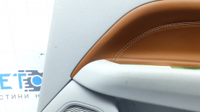 Black rear right door panel for Jeep Compass 22-26, gray cloth insert for the tweeter, dry-cleanable