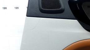 Black rear right door panel for Jeep Compass 22-26, gray cloth insert for the tweeter, dry-cleanable