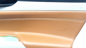 Black rear right door panel for Jeep Compass 22-26, gray cloth insert for the tweeter, dry-cleanable