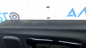 Black rear right door panel for Jeep Compass 22-26, gray cloth insert for the tweeter, dry-cleanable