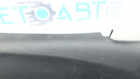 Black rear right door panel for Jeep Compass 22-26, gray cloth insert for the tweeter, dry-cleanable