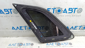 Rear right window, blind glass, tinted, chrome, Audi E-Tron 19-23, Quattro, dented molding