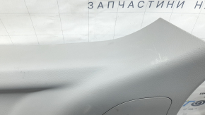 Jeep Compass 17-26 lower tailgate trim, gray, with plugs, needs cleaning, scratches, broken fasteners