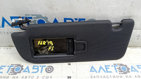 Left visor for Audi E-Tron 19-23, black with backlight