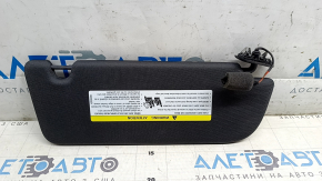 Left visor for Audi E-Tron 19-23, black with backlight