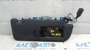 Right visor for Audi E-Tron 19-23, black with backlight