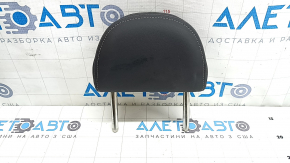 Rear left headrest 2nd row Audi A5 F5 20-25 5D leather black with gray stitching, wrinkled