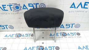 Rear center headrest 2nd row Audi A5 F5 20-25 5D leather black with gray stitching, wrinkled
