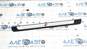 Audi A5 F5 17-24 5D S-line outer door sill trim, front left, backlit, worn