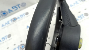 Audi A5 F5 20-25 black leather steering wheel without paddles and buttons, scratches