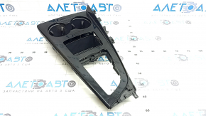 Center console trim with cup holders for Audi A5 F5 20-25, gloss black, broken fasteners, scratches