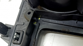 Center console trim with cup holders for Audi A5 F5 20-25, gloss black, broken fasteners, scratches