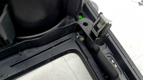 Center console trim with cup holders for Audi A5 F5 20-25, gloss black, broken fasteners, scratches