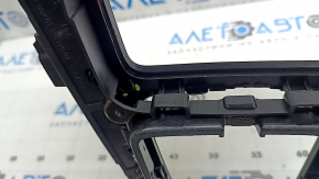 Center console trim with cup holders for Audi A5 F5 20-25, gloss black, broken fasteners, scratches