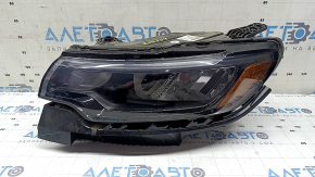 Jeep Compass 22-26 halogen + LED headlight assembly with mounting bracket, sand