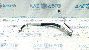 The third short air conditioning hose, compressor-heater, Audi A5 F5 18-25 2.0T, under R1234YF
