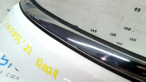 Jeep Compass 22-26 tailgate trim panel under glass with chrome molding, scratches