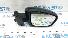 Right side mirror assembly for Ford Escape MK4 20-22, 12 pins, heated, turn signal, memory, BSM, black