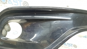 Right bumper grille for Jeep Compass 22-26, gloss black, halogen headlights, sand, scratches