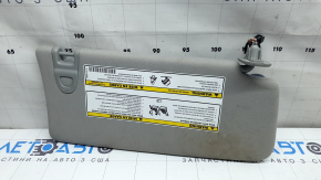 Left visor for Jeep Compass 22 with backlight, gray