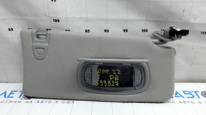 Right visor for Jeep Compass 22 with backlight, gray, without hook, for cleaning