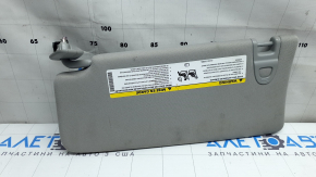 Right visor for Jeep Compass 22 with backlight, gray, without hook, for cleaning